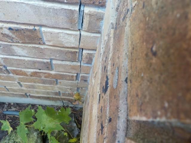 A crack in the corner of a chimney could mean the chimney has rotated and is separating from house.