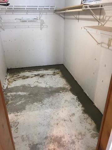 The after look of the closet with WaterGuard installed