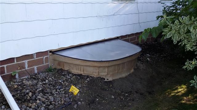 Completed Egress Window Installation Outside Look