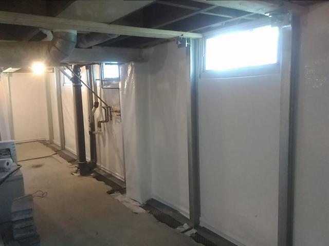 WaterGuard, CleanSpace Wall System and PowerBrace System Installed