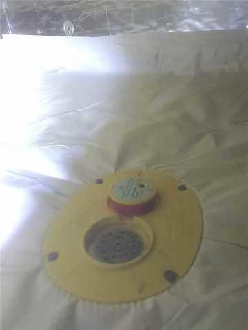 Catching the water with a drain system