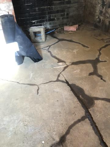 Another View of Cracks in Floor