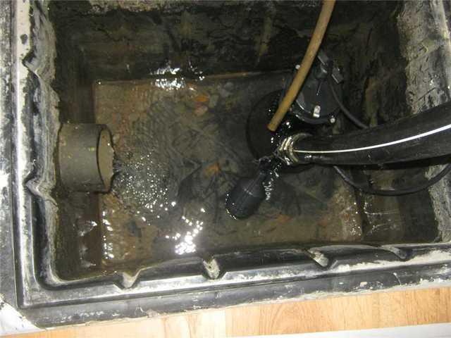 Pedestal Pump in a basement