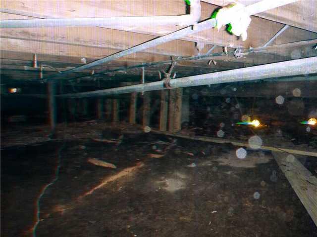 Wet Dirt Crawlspace