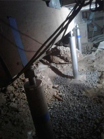 The SmartJacks installed in the crawl space.