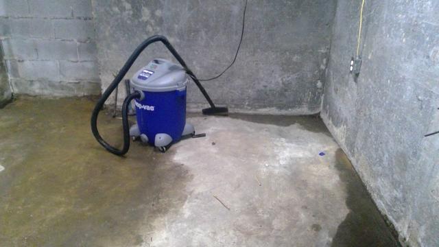 Vacuuming your basement