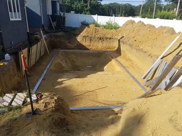 Preparing the yard!