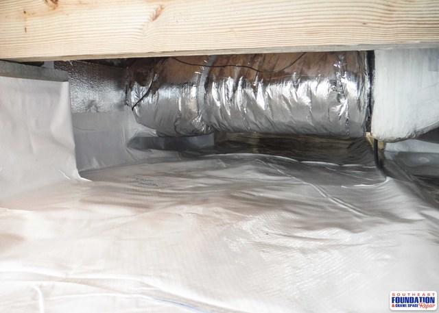 When our crew installs the CleanSpace Encapsulation System they remove the debris out of the crawl space making the area as level as possible for an attractive crawl space.