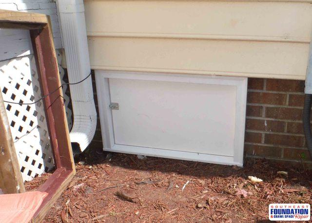Custom Crawl Space Door Built