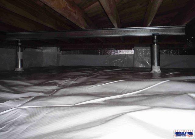 By sealing off the crawl space with the CleanSpace Encapsulation System we are able to reduce moisture and humidity in the crawl space.