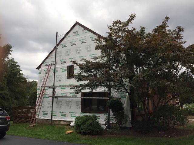 This air-tight moisture barrier helps to protect the home from any moisture that can get under the siding.