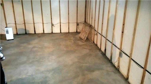 Before installing our waterproofing system, Hortencia's basement was a damp, musty space.