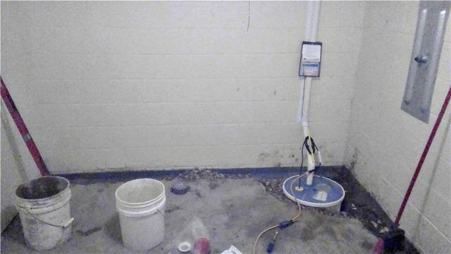 During Sump Pump Installation