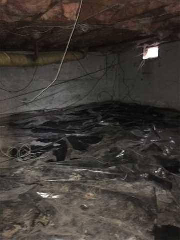 Dirty crawlspace