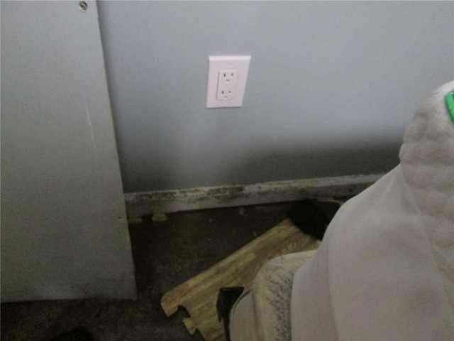 Water Damage Near Electrical Outlet
