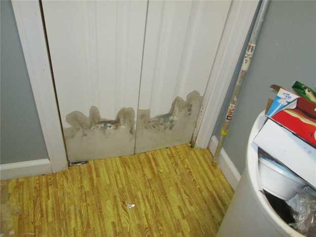 Water Damage on Closet Doors