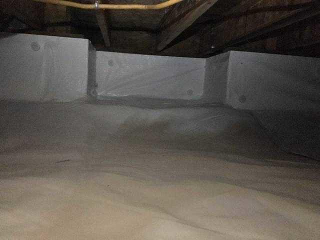 <p>After encapsulating the crawl space, it is moisture free. We use a spray foam insulation around the parameter of the house that ensures heat stays in.</p>