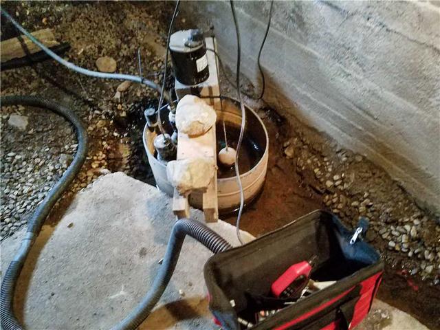 The old pump couldn't keep up with the water in the crawlspace.  This will not be a problem for the new TripleSafe Sump Pump.