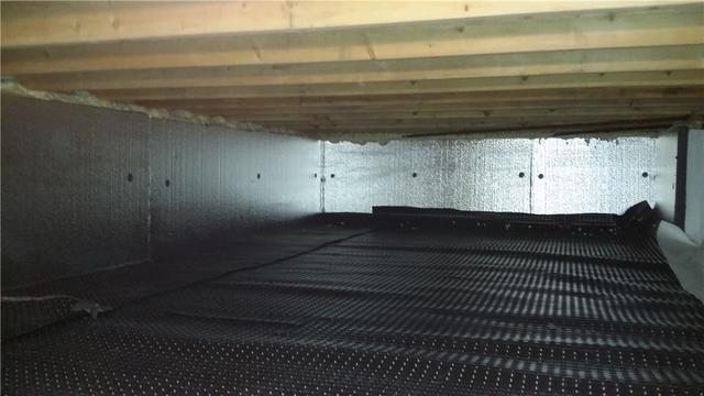 Drainage Matting Installed