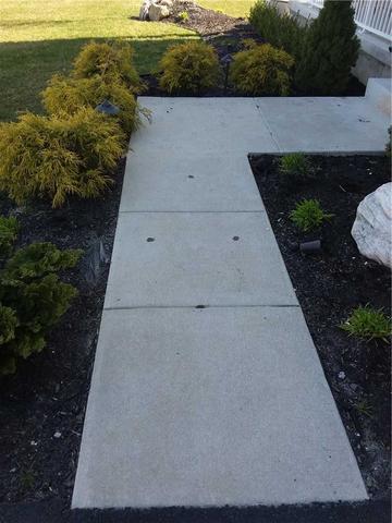 Wide Shot of Now-Safe Sidewalk Post Polylevel