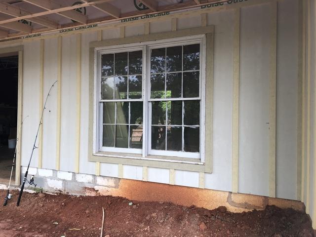 <p>A good look at and old window with 1X4 accent surrounds.</p>