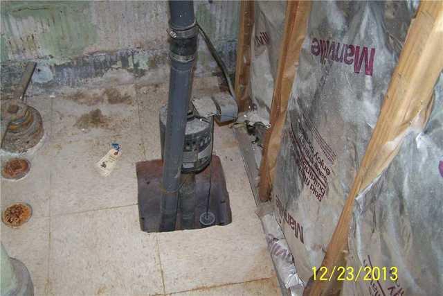 Old Sump Pump Hazard