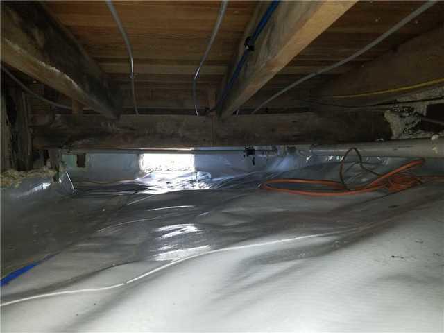 CleanSpace will keep your crawl space dry and looking bright. It also will keep those unwanted critters out.