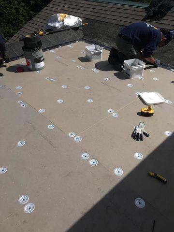 Gf Sprague Types Of Roofing Photo Album Ice Damage Repair On A Flat Roof In Newton Center Ma