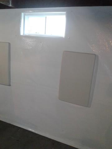 The walls were encapsulated with CleanSpace and the Geo-Lock anchors were covered for a clean look.