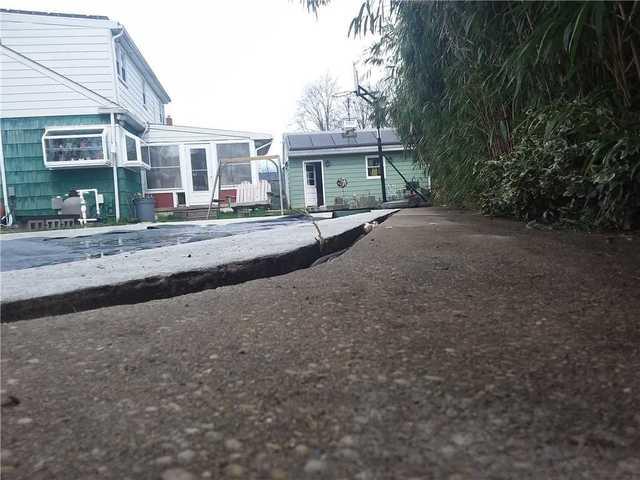 Angle of Uneven Patio