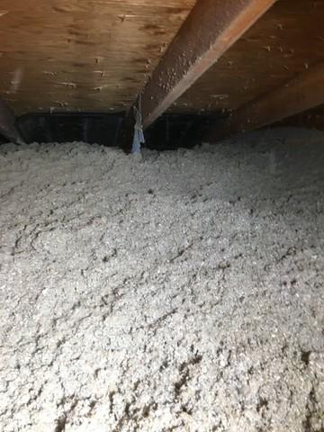 TruSoft Cellulose Insulation is Blown into the Attic