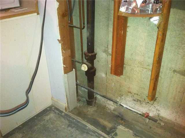 Water Stains on Basement Walls