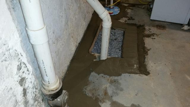Old Sump Pump Location Sealed in Wading River