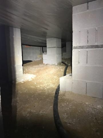 Slopped Crawl Space Floor