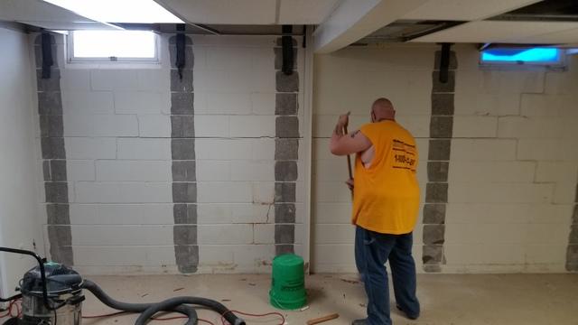 Preparation for Basement Wall Support