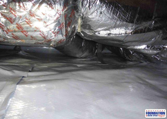 When Southeast Foundation & Crawl Space Repair installing the CleanSpace Encapsulation System reduces moisture & humidity in the crawl space.