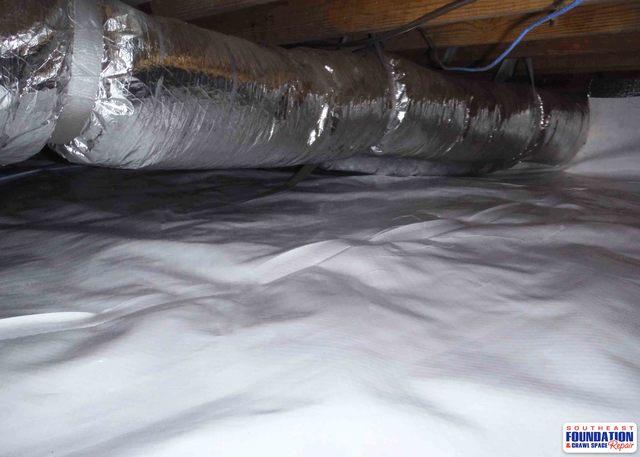 The Liner that Southeast Foundation & Crawl Space Repair installs is a 7- layer polyethylene composition with polyester cord reinforcement that will last without having to be replaced.