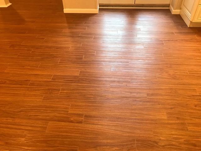 Wow! This beautiful flooring looks fantastic! ThermalDry flooring is waterproofed and averages 10 degrees warmer compared to traditional concrete flooring.