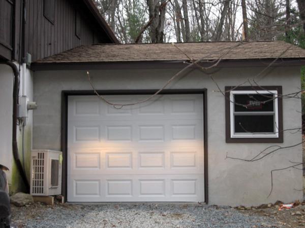 A newly finished garage.