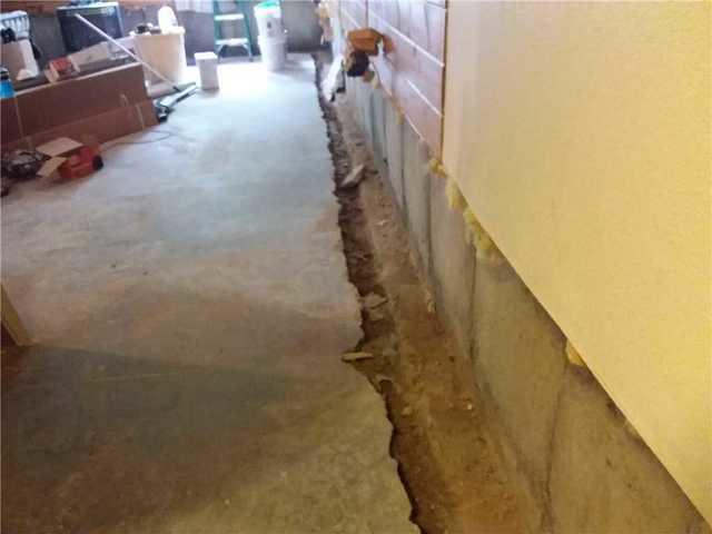Trench for WaterGuard system