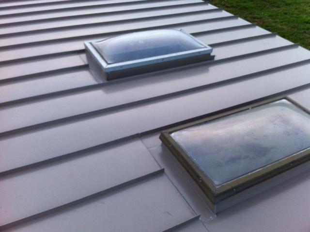 Roof Replacement - Buckskin G-Tech Standing Seam Metal Roof and Custom Skylight Flashing Installation - Buckskin G-Tech Standing Seam Metal Roof and Custom Skylight Flashing Installation in Allentown, NJ