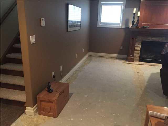 Family room after flooding