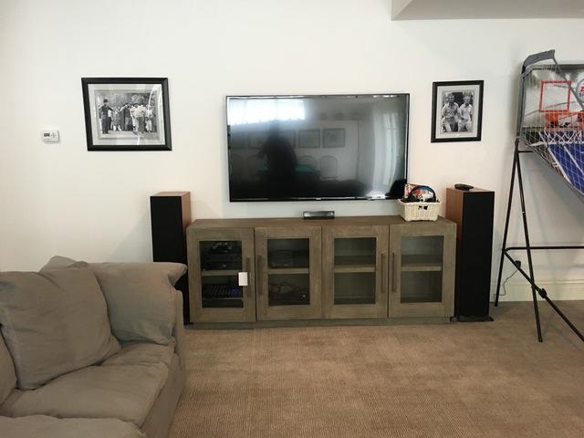 Basement Theater & Game Room Installed