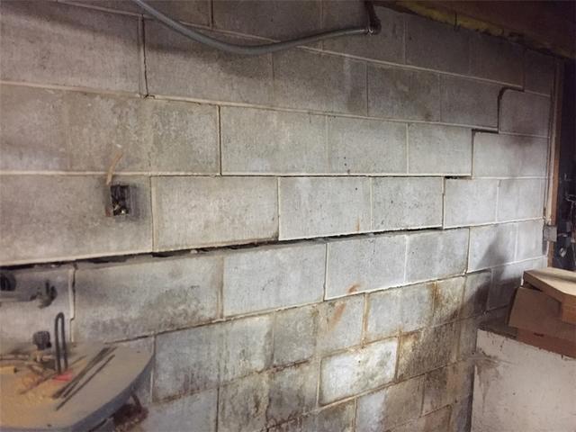 Stair-stepping cracks