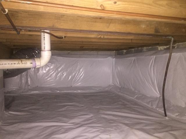 After - Crawl Space Insulation and Sealed Sill Plate and Vents - Williamsburg, VA