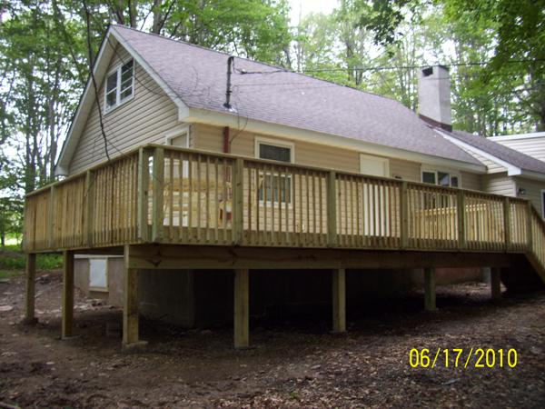 Another angle of a finished deck we did.