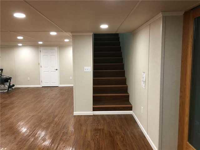 Finished basement staircase