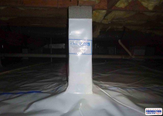 Another view of the Clinton crawlspace