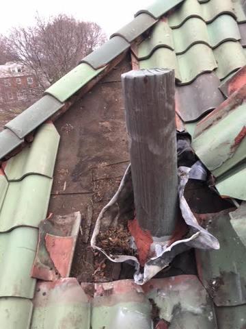 Gf Sprague Roofing Services Photo Album Copper Vent Pipe On Tile Roof In Newton Center Ma