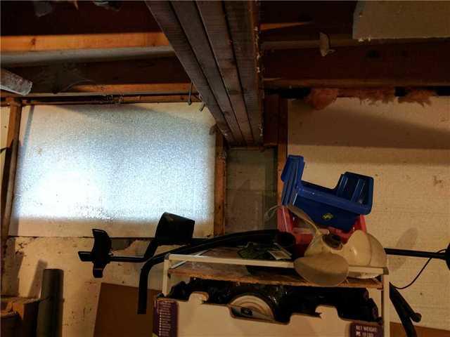 Foundation support inside before.